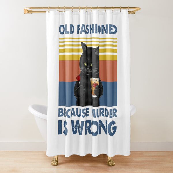 Item preview, Old Fashioned Because Murder Is Wrong Black Cat Vintage Shirt designed and sold by Newbalances70.