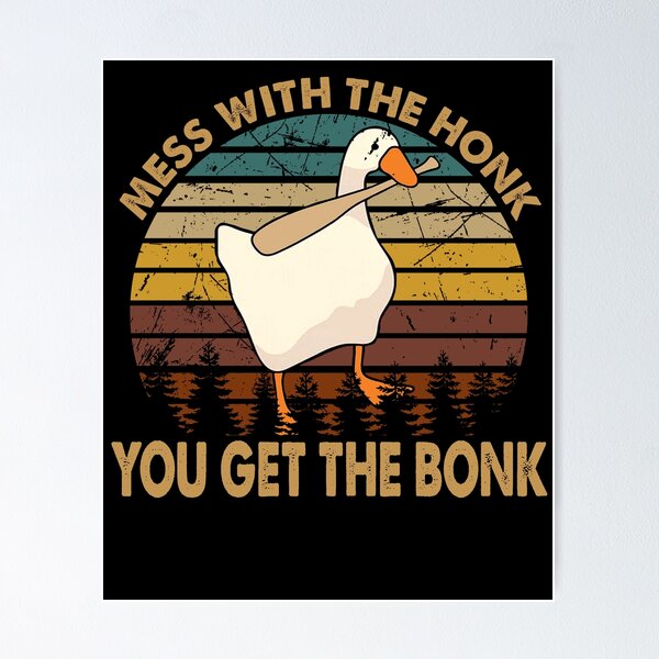 Item preview, you get the bonk untitled goose art game white designed and sold by martinsellds95.
