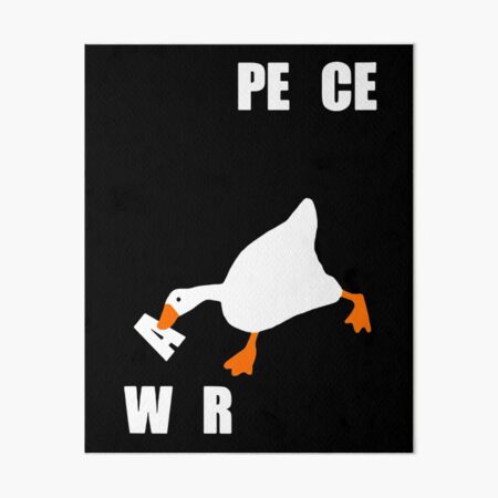 Untitled Goose Game' Poster, picture, metal print, paint by Ilham