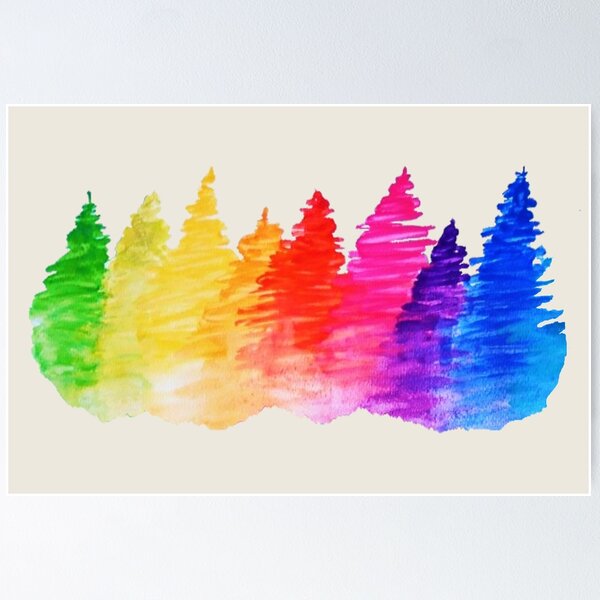 Item preview, Rainbow Scales Trees designed and sold by JeysArtDesign.