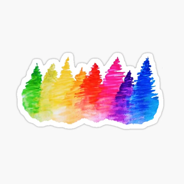 Item preview, Rainbow Scales Trees designed and sold by JeysArtDesign.