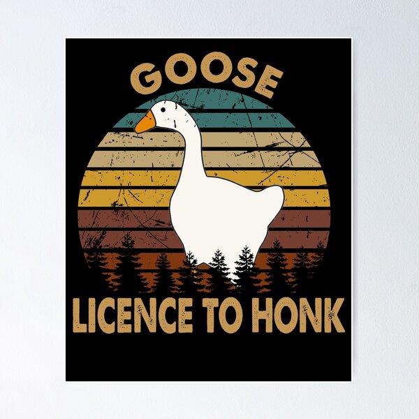 Untitled Goose Game' Poster, picture, metal print, paint by Ilham