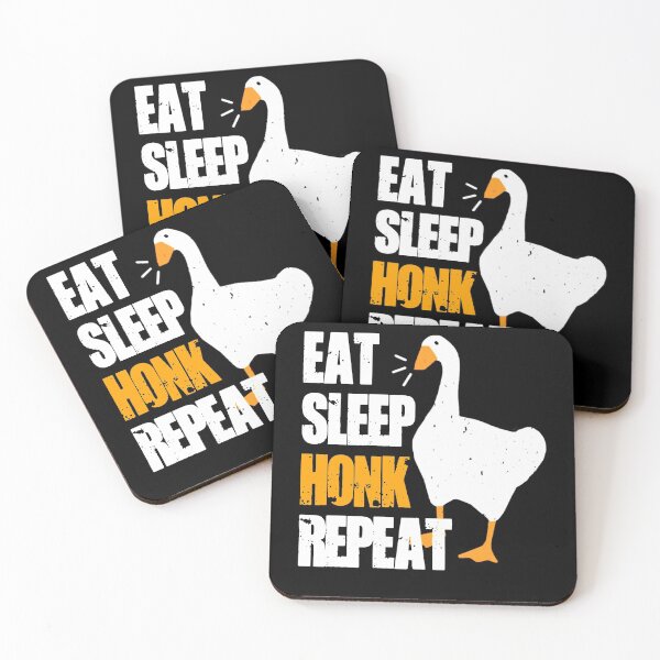 Item preview, Eat sleep honk repeat untitled goose art game white designed and sold by martinsellds95.