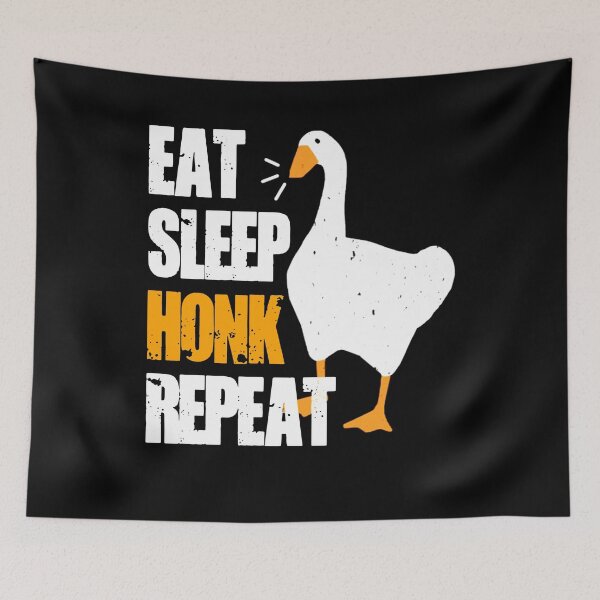 Item preview, Eat sleep honk repeat untitled goose art game white designed and sold by martinsellds95.