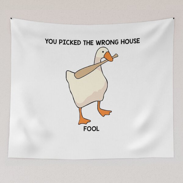 Item preview, You picked the wrong house untitled goose art game white designed and sold by martinsellds95.