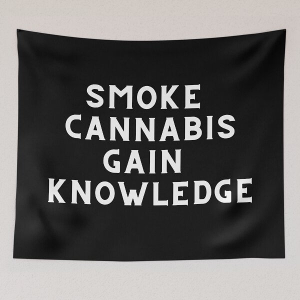 Artikelvorschau, Rauchen Sie Cannabis und gewinnen Sie Wissen. Intelligenter erfolgreicher Kiffer. Unkraut Memes entworfen und verkauft von AlfaEcho.