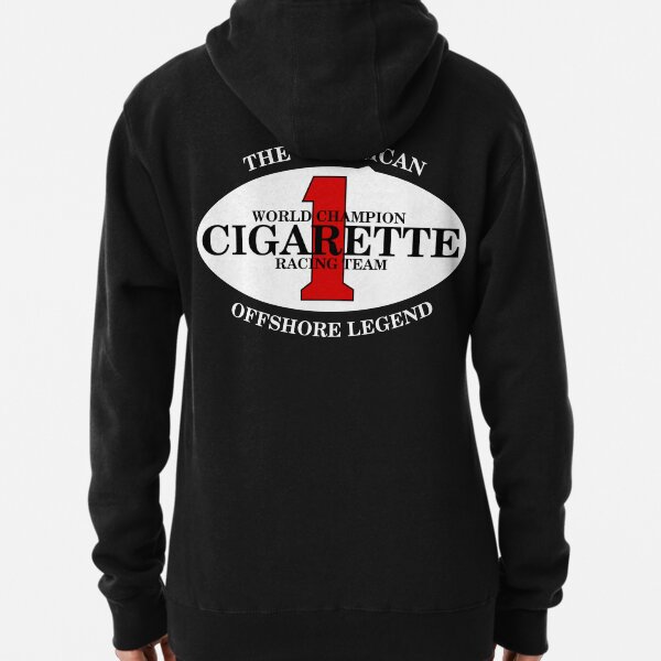 Cigarette Racing Team Power Boats BACK SIDE Pullover Hoodie
