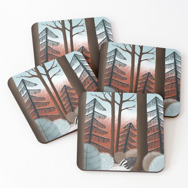 Item preview, Badger in the forest designed and sold by Jabalou.