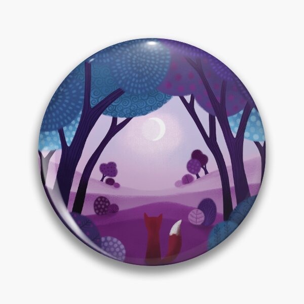 Item preview, Fox forest moon designed and sold by Jabalou.