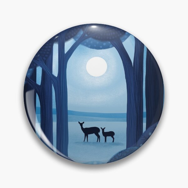 Item preview, Deer forest night designed and sold by Jabalou.