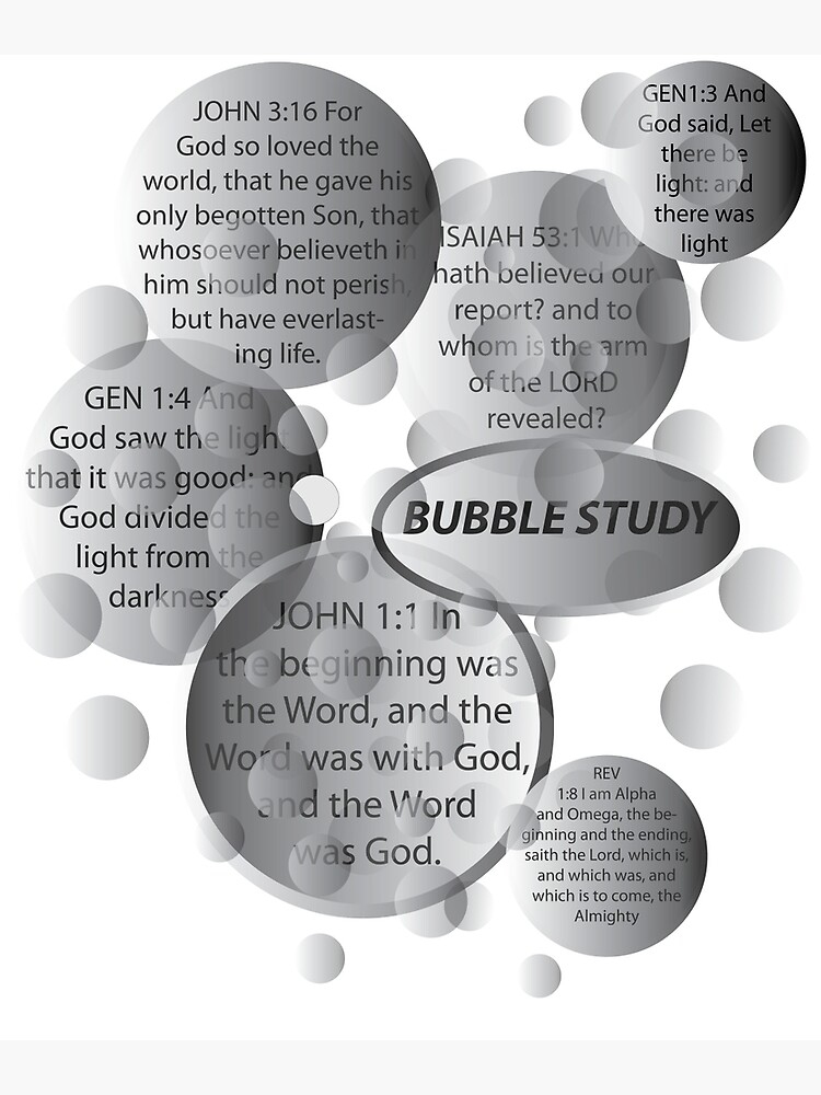 BUBBLE STUDY Poster for Sale by kjoemtac