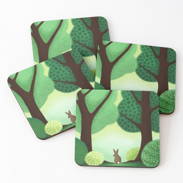 Item preview, Bunny easter bunny forest designed and sold by Jabalou.