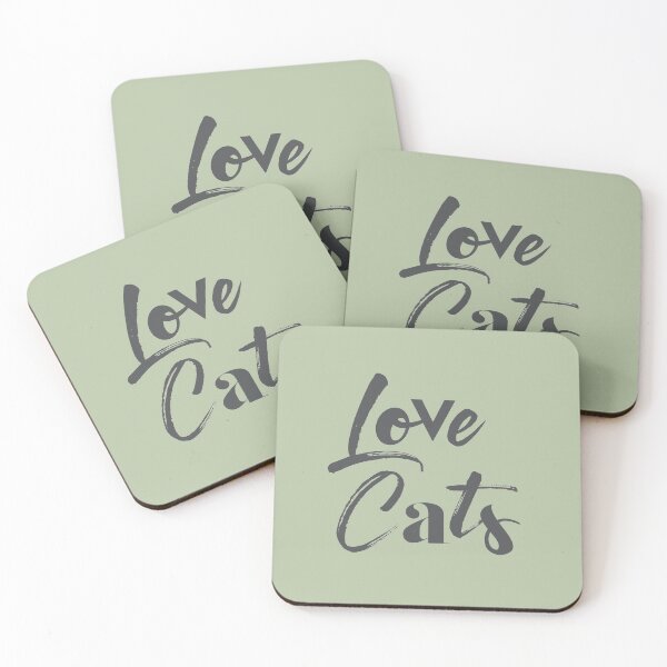 Item preview, Playful, joyful, modern, cute graphic design of Love Cats  designed and sold by theendup.