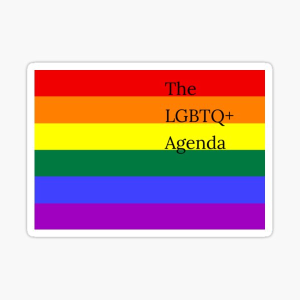Item preview, The LGBTQ+ Agenda (Version #1) designed and sold by UnicornPeeps.
