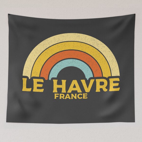 Aperçu de l'œuvre Retro Le Havre France créée et vendue par dk80.