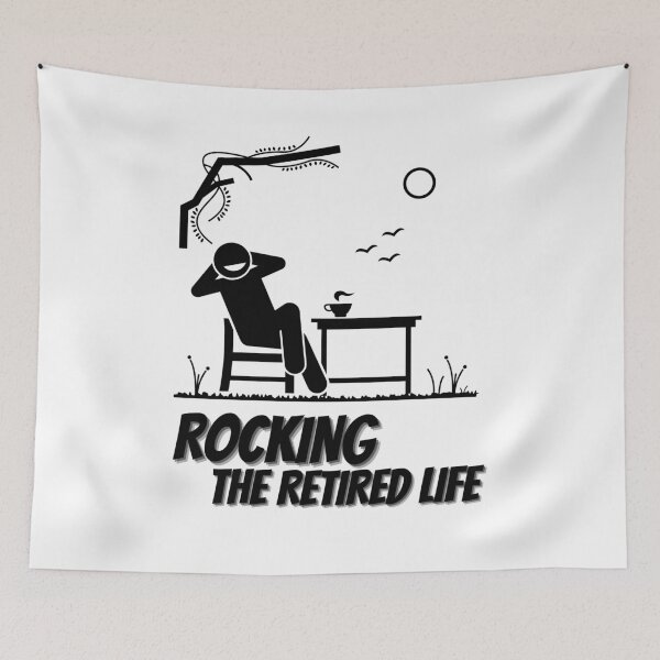 Item preview, Rocking The Retired Life designed and sold by HasnaanMohsin.