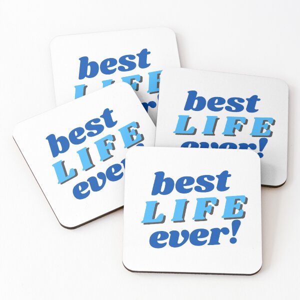 Item preview, Best Life Ever - Simple Blue Design designed and sold by Yesido.