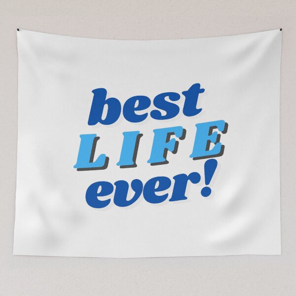Item preview, Best Life Ever - Simple Blue Design designed and sold by Yesido.