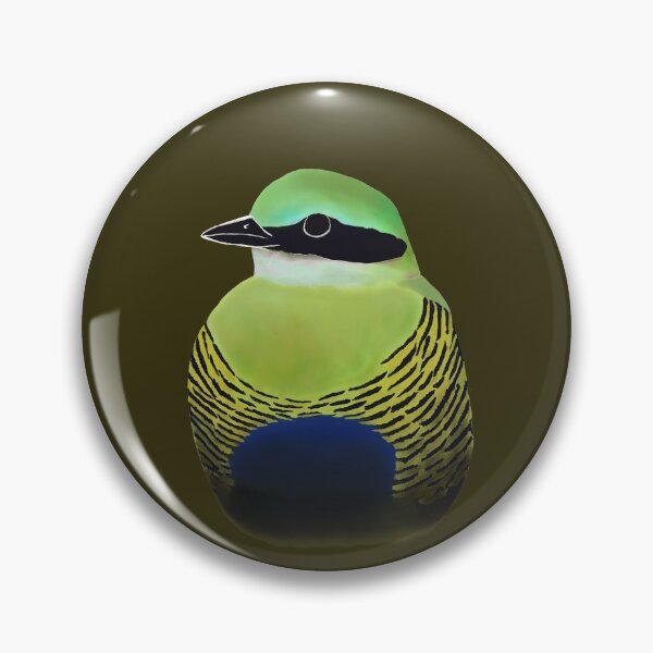 Item preview, Adult male Bar-bellied Pitta designed and sold by AndrasVasasArt.