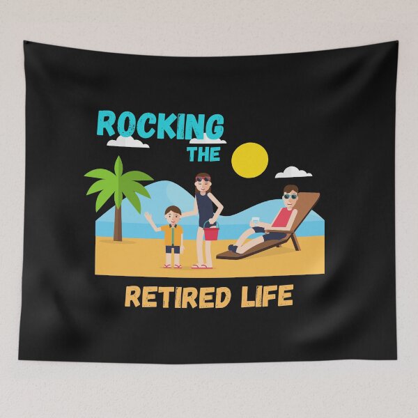 Item preview, Rocking The Retired Life designed and sold by HasnaanMohsin.
