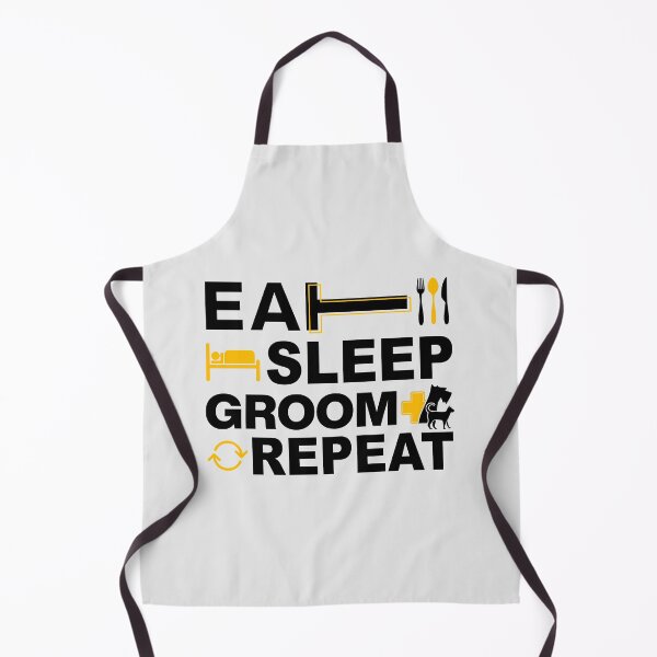 Item preview, Dog Grooming, Eat Sleep Groom Repeat designed and sold by graphic-genie.