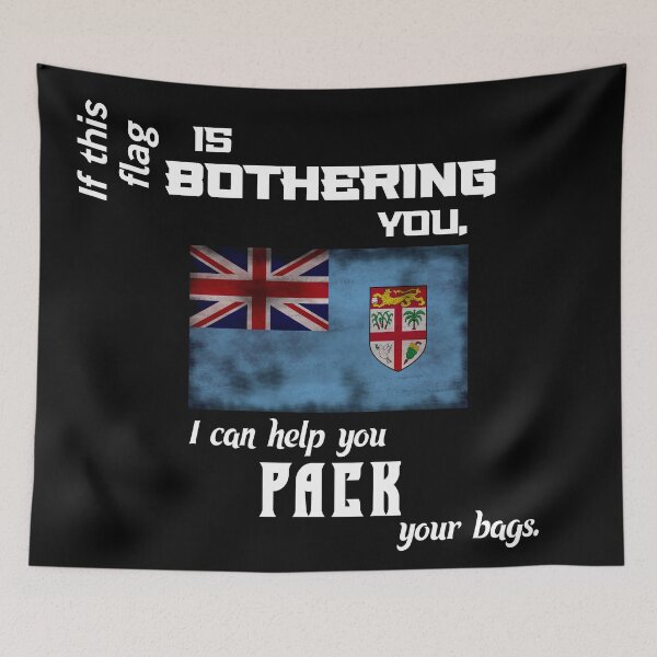 Item preview, Fijian flag - pack your bags designed and sold by 2Girls1Shirt.