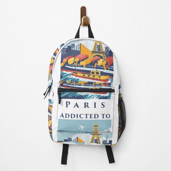 Item preview, "Addicted to Paris" - Eiffel tower retro poster addict designed and sold by Haruslaku.
