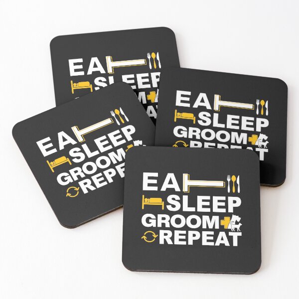 Item preview, Dog Grooming, Eat Sleep Groom Repeat designed and sold by graphic-genie.