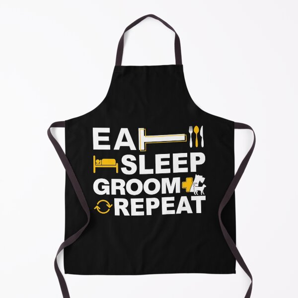 Item preview, Dog Grooming, Eat Sleep Groom Repeat designed and sold by graphic-genie.