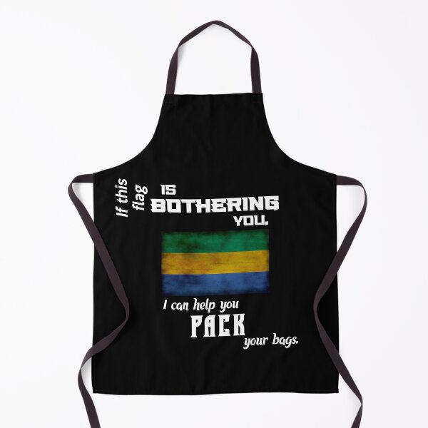 Item preview, Gabonese flag - pack your bags designed and sold by 2Girls1Shirt.
