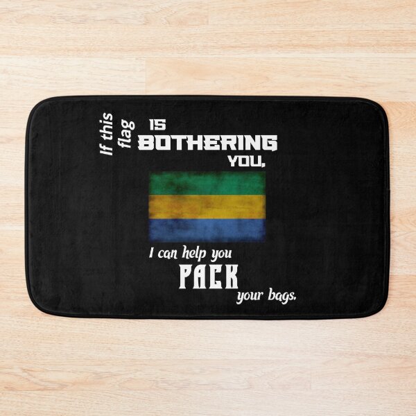 Item preview, Gabonese flag - pack your bags designed and sold by 2Girls1Shirt.
