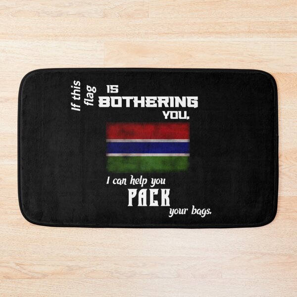 Item preview, Gambian flag - pack your bags designed and sold by 2Girls1Shirt.