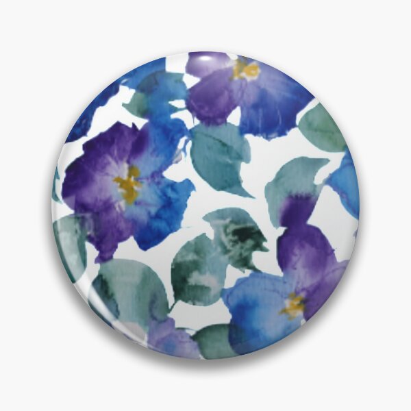 Item preview, Purple Pansy Flowers Painting designed and sold by Karlena Lewin Studio.