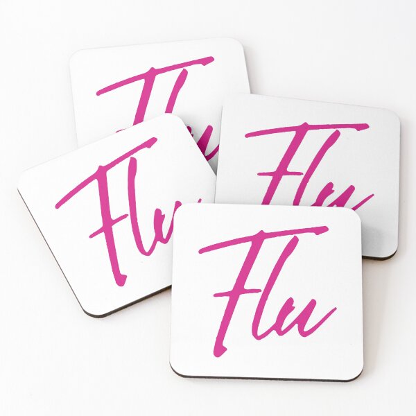 Item preview, IU Flu pink typography designed and sold by Morcawork.