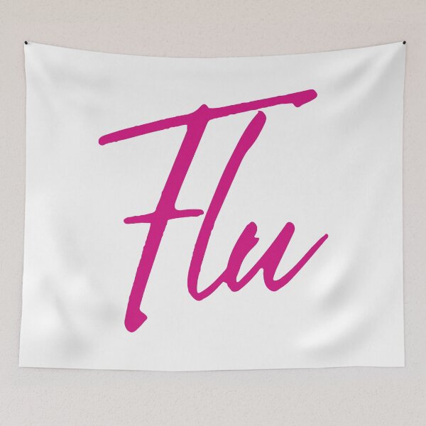 Item preview, IU Flu pink typography designed and sold by Morcawork.