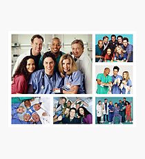 Scrubs Cast Photoshoot Collage Photographic Print