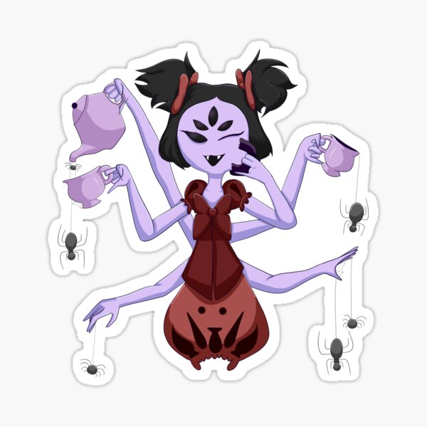 Undertale Muffet Sticker - Sticker Mania