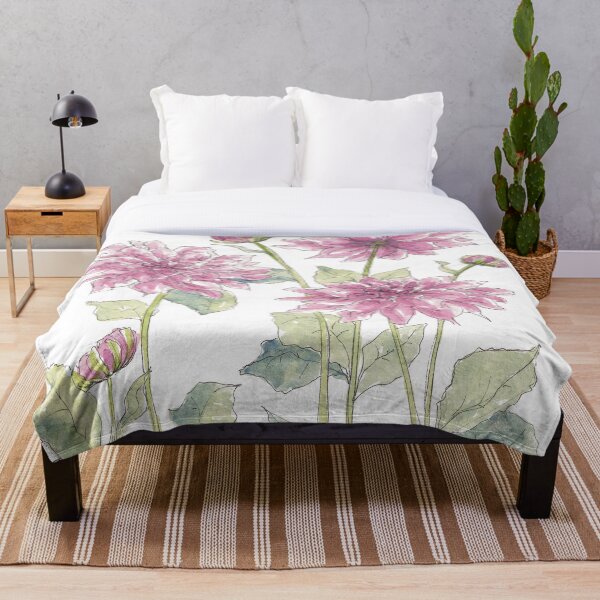 Item preview, Magenta Dahlias Illustration designed and sold by JRoseDesign.