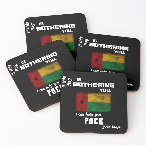 Item preview, Bissau-Guinean flag - pack your bags designed and sold by 2Girls1Shirt.