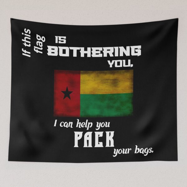 Item preview, Bissau-Guinean flag - pack your bags designed and sold by 2Girls1Shirt.