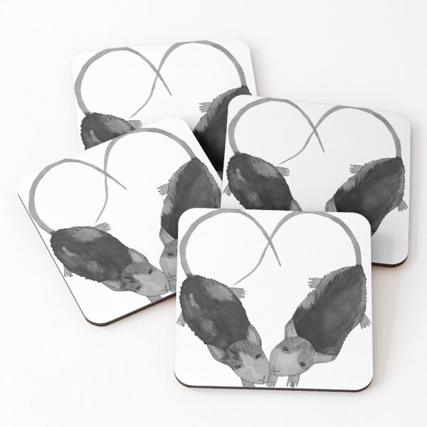Item preview, Copy of Two rats in heart shape designed and sold by susserain.