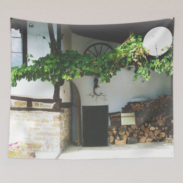 Item preview, Bulgarian Old Stone Path And Old House designed and sold by LuckyKermit.
