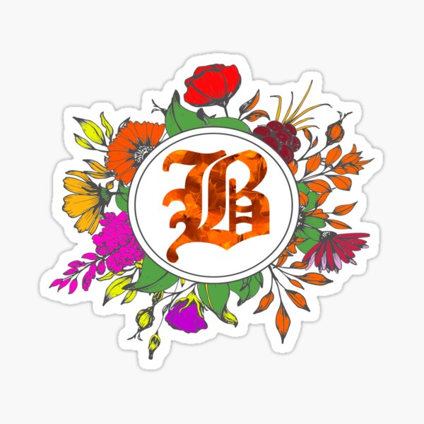B Floor Pillows Sticker