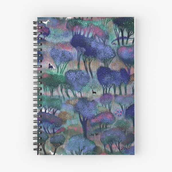 Item preview, Fairytale magic forest with dragons, fairies, unicorns and jackalopes designed and sold by Rebecca Reck Art.