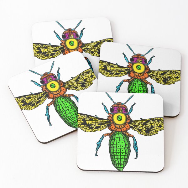 Item preview, Bee in Flight Colorful thrives intelligent designed and sold by AriArt78.