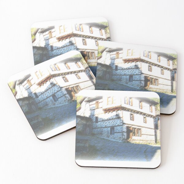Item preview, Bulgarian Old Stone Path And Old House designed and sold by LuckyKermit.