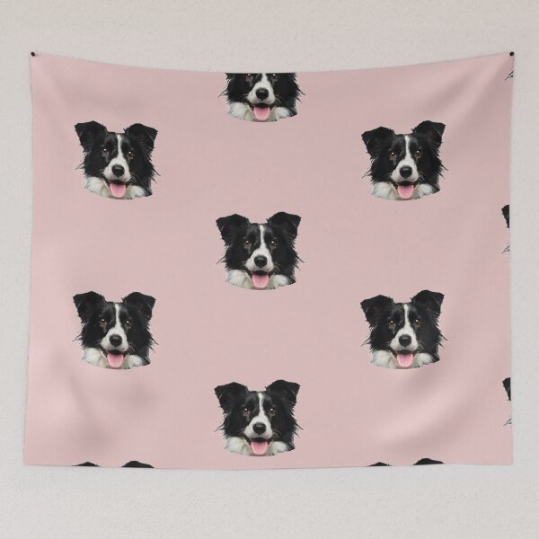 Item preview, funny border collie face portrait cute border collie designed and sold by alaechamlal.