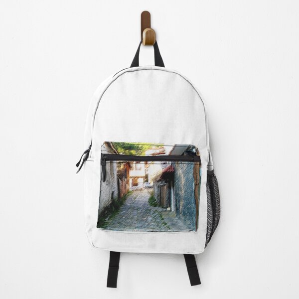 Item preview, Beautiful Colorful Old Stone Path And Old Houses designed and sold by LuckyKermit.