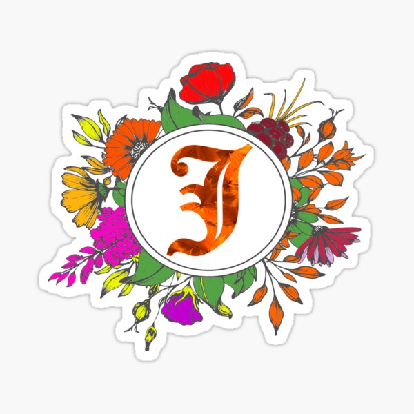 J Floor Pillows Sticker