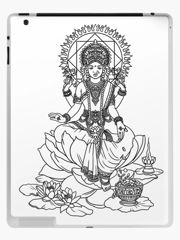 Buy Lakshmi Tattoo Lakshmi Temporary Tattoo / Mother Goddess / Shri Lakhsmi  Tattoo / Hindu Tattoo / Lotus Tattoo / God Tattoo / Empowering Online in  India - Etsy